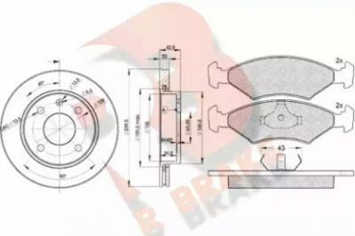 R BRAKE 3r03291064 -  